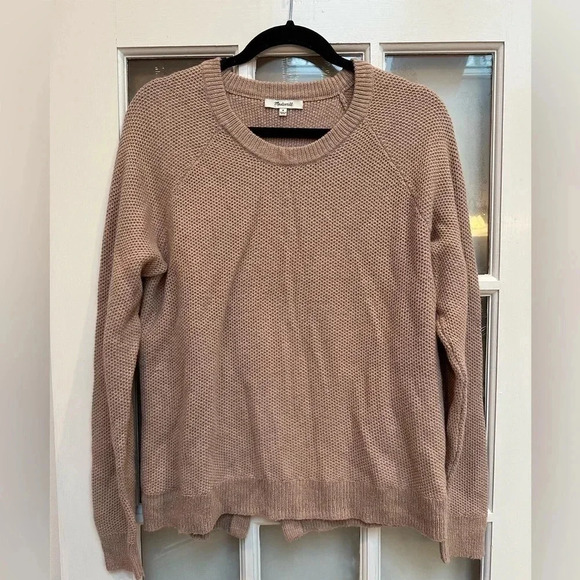Madewell | Caramel Tan Province Cross-Back Pullover Sweater Size Medium M - Picture 13 of 13